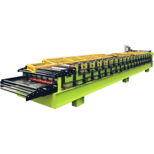 double layer corrugated and trapezoid roof tile roll forming machinary